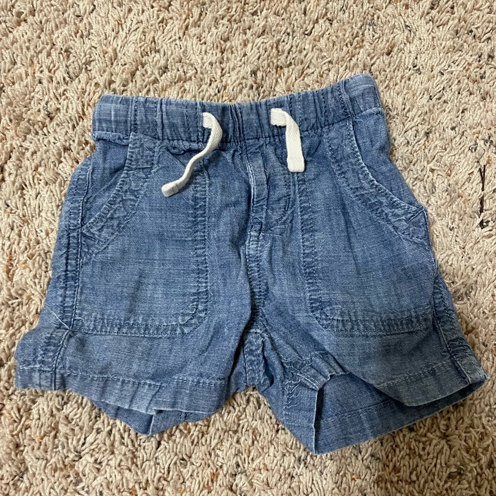 EUC baby boys drawstring denim shorts
